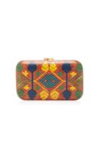 Silvia Furmanovich Embellished Wood Clutch