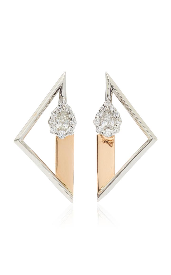Moda Operandi Yeprem 18k White & 18k Rose Gold Electrified Earrings