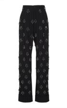 Moda Operandi Dolce & Gabbana Embroidered High-rise Crepe Pants