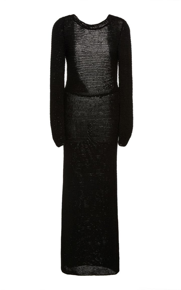 Marina Moscone Silk Backless Dress