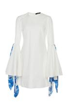 Ellery Dogmatism Cotton Flare Scarf-sleeve Dress