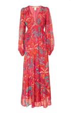 Banjanan Laura Printed Silk Midi Dress
