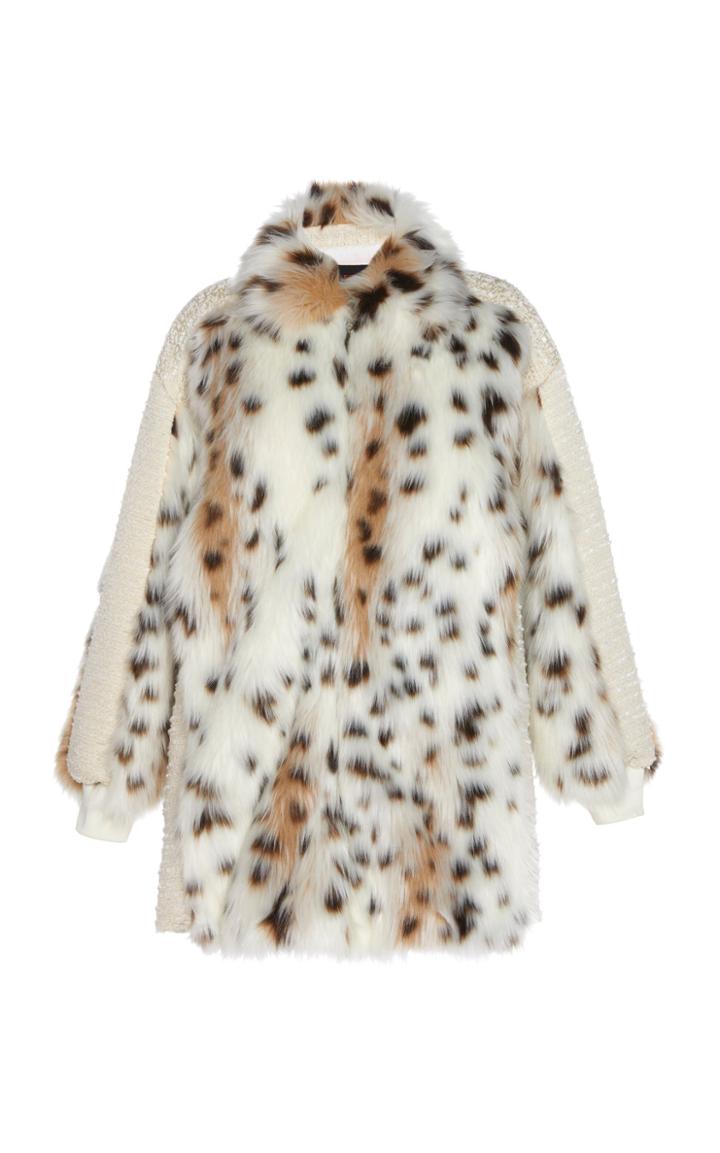 Giambattista Valli Oversized Faux Fur Coat