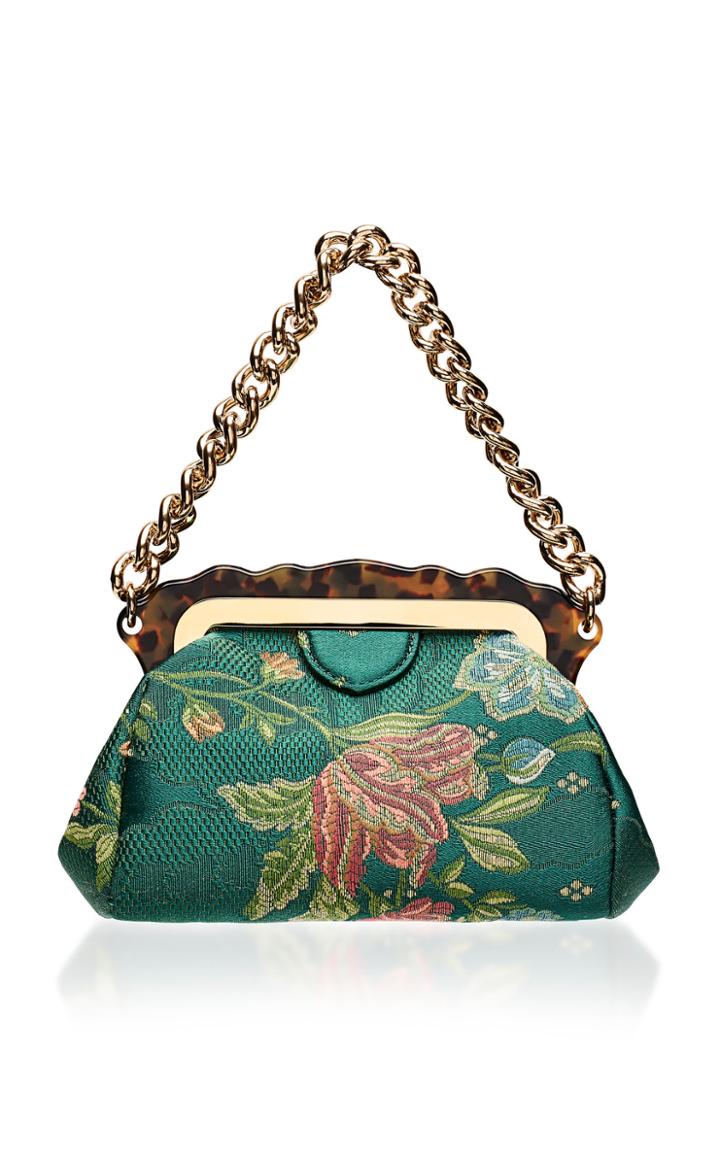 Edie Parker Mini Aliza Frame Bag In Brocade