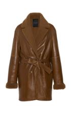 Joseph Camil Sheepskin Wrap Coat