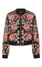 Needle & Thread Floral Embroidered Rose Bomber Jacket