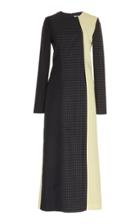 Maison Margiela Long Sleeved Patchwork Midi Dress