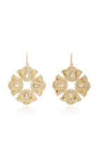 Amrapali Kaliyana Lotus 18k Gold, Labradorite And Diamond Earrings