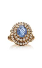 Amrapali 18k Gold Sapphire And Diamond Ring