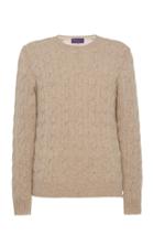 Ralph Lauren Purple Label Cable Knit Crewneck Sweater