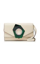 Ganni Resin-trimmed Leather Bag