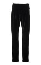 Balmain Low-rise Pleated Velvet Cotton-blend Pants