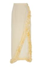 Moda Operandi Gl Hrgel Ruffled Linen Side-slit Skirt Size: S