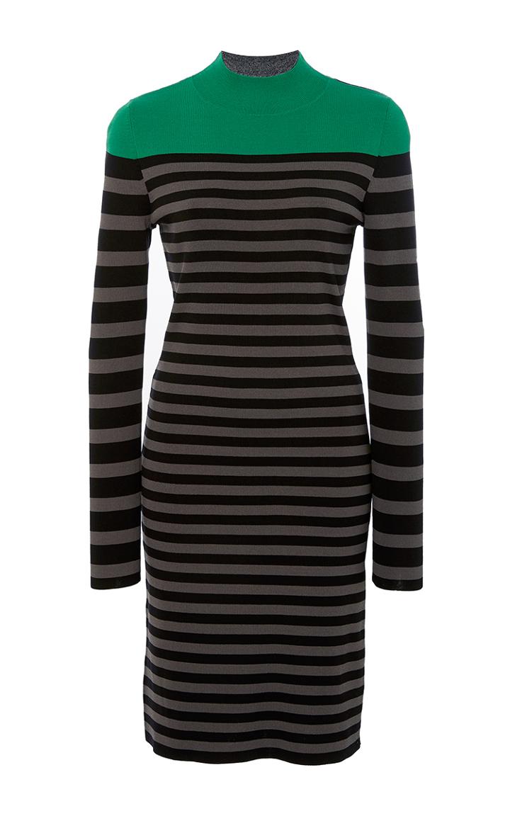 Sonia By Sonia Rykiel Golf Color Block And Stripe Dress