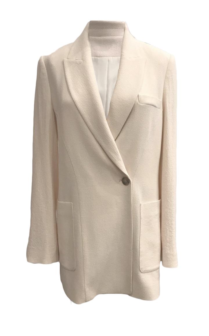 Moda Operandi Jonathan Simkhai Charlize Oversized Textured Crepe Blazer