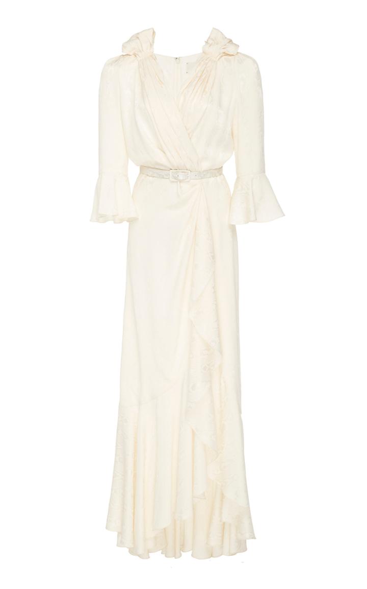 Hellessy Marina Silk-effect Jacquard Maxi Dress