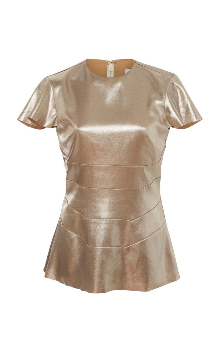 Rachel Gilbert Renata Peplum Lurex Top