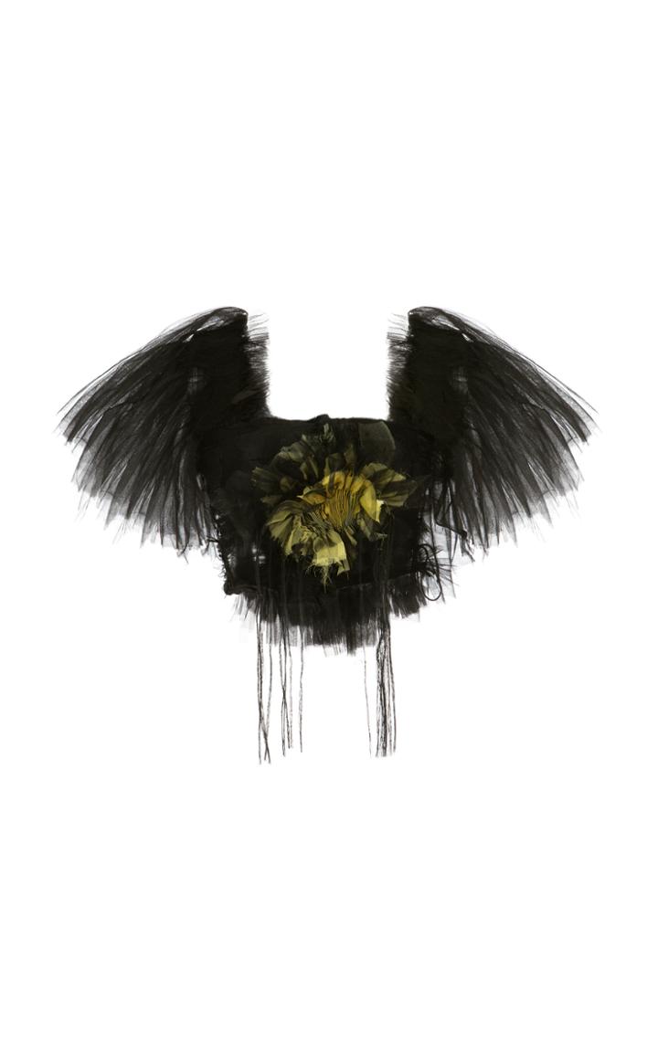 Moda Operandi Caroline Hu Silk-tulle Bodice Top
