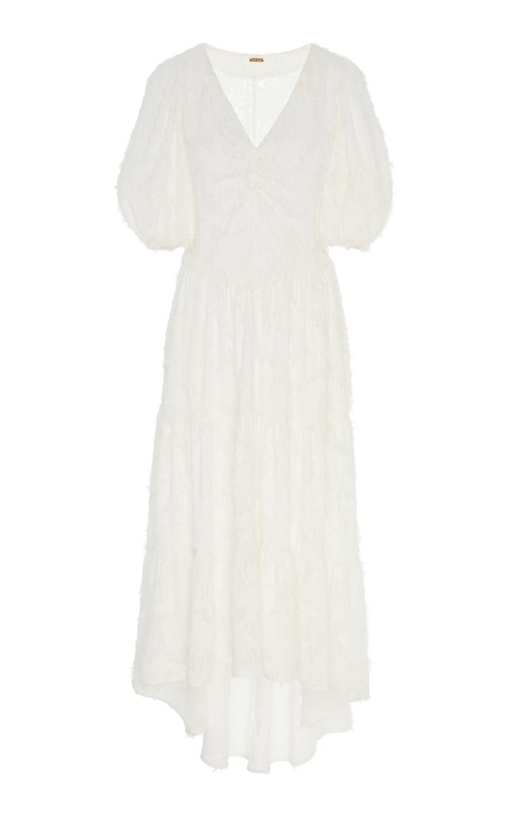 Moda Operandi Cult Gaia Suzette Flocked Georgette Midi Dress Size: S