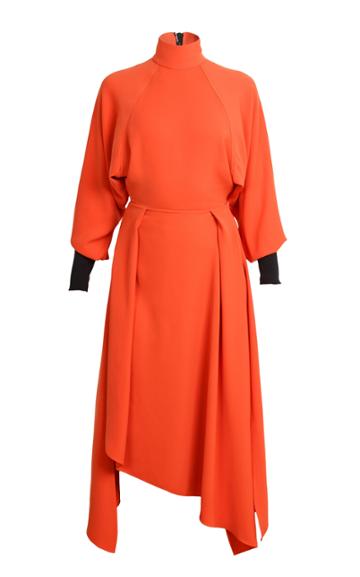 Lama Jouni High Neck Dress With Side Slits