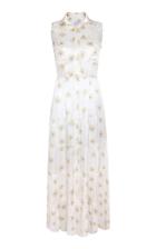 Adriana Iglesias Tucson Collared Silk Satin Summer Dress