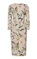 Dolce & Gabbana Floral-print Stretch-crepe Midi Dress