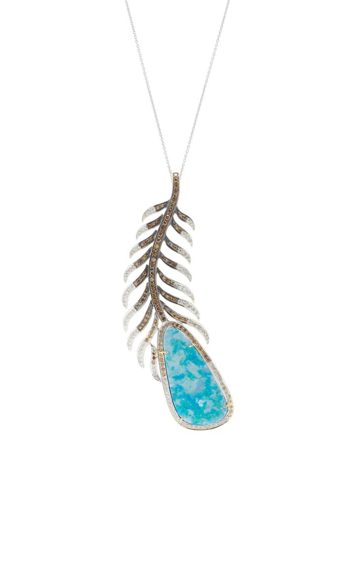 Amrapali Opal And Diamond Pendant