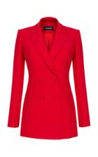 Rasario Double Breasted Crepe Blazer