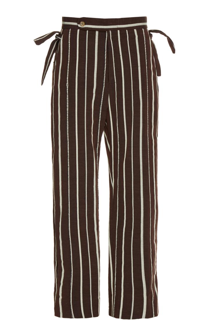 Bode Country Cloth Side Tie Trousers