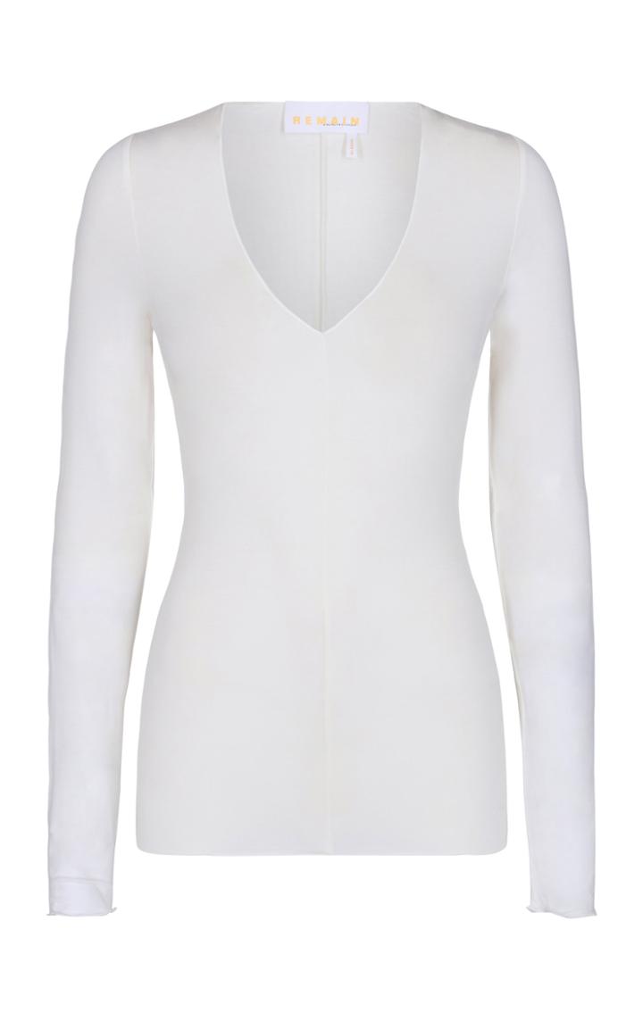 Moda Operandi Remain Margot V-neck Crepe Top