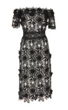 Costarellos Lace Off-the-shoulder Dress