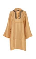 Paule Ka Embellished Raffia Tunic Dress