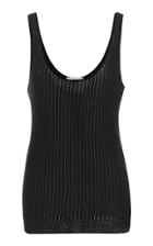 Moda Operandi Co Cotton Pointelle-knit Tank Size: M