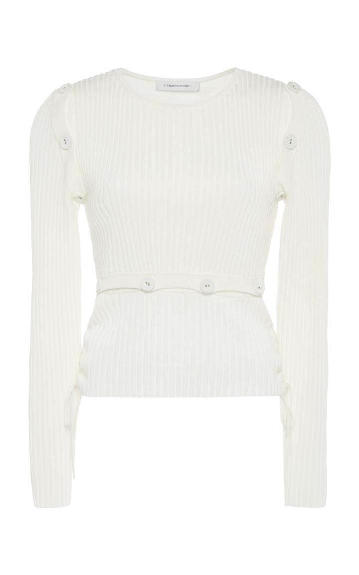 Moda Operandi Christopher Esber Deconstruct Long Sleeve Top Size: Xxs