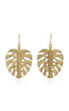 Annette Ferdinandsen 14k Gold Leaf Earrings