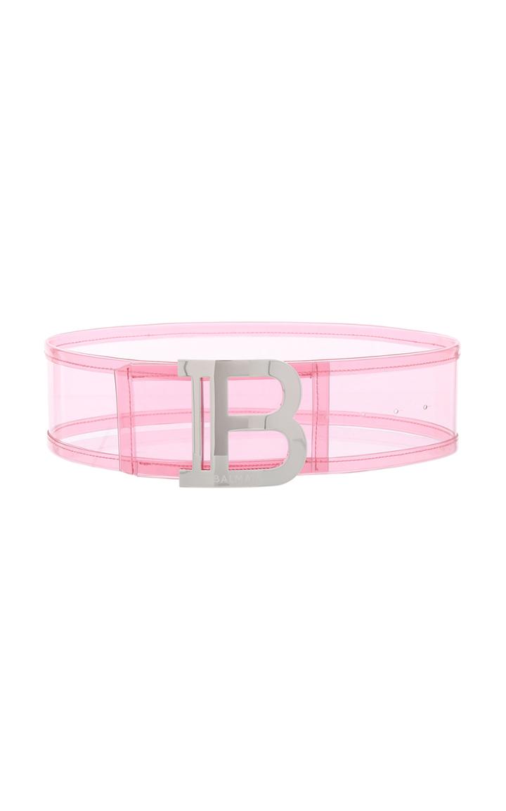 Moda Operandi Balmain Wide Transparent B-belt Size: L