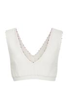 Marysia Swim Embroidered Bikini Top