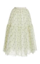 Moda Operandi Brock Collection Roulette Floral-print Silk Skirt