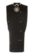 Moda Operandi Christopher Kane Star Satin Midi Wrap Dress Size: 38