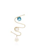 Carole Le Bris Perez Single Pearl And Topaz Earring