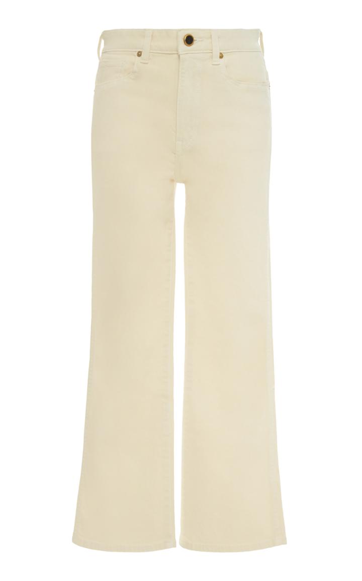 Khaite Benny Cropped Flare Jean