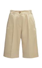 Moda Operandi Rowen Rose Pleated High-rise Satin Shorts Size: 34
