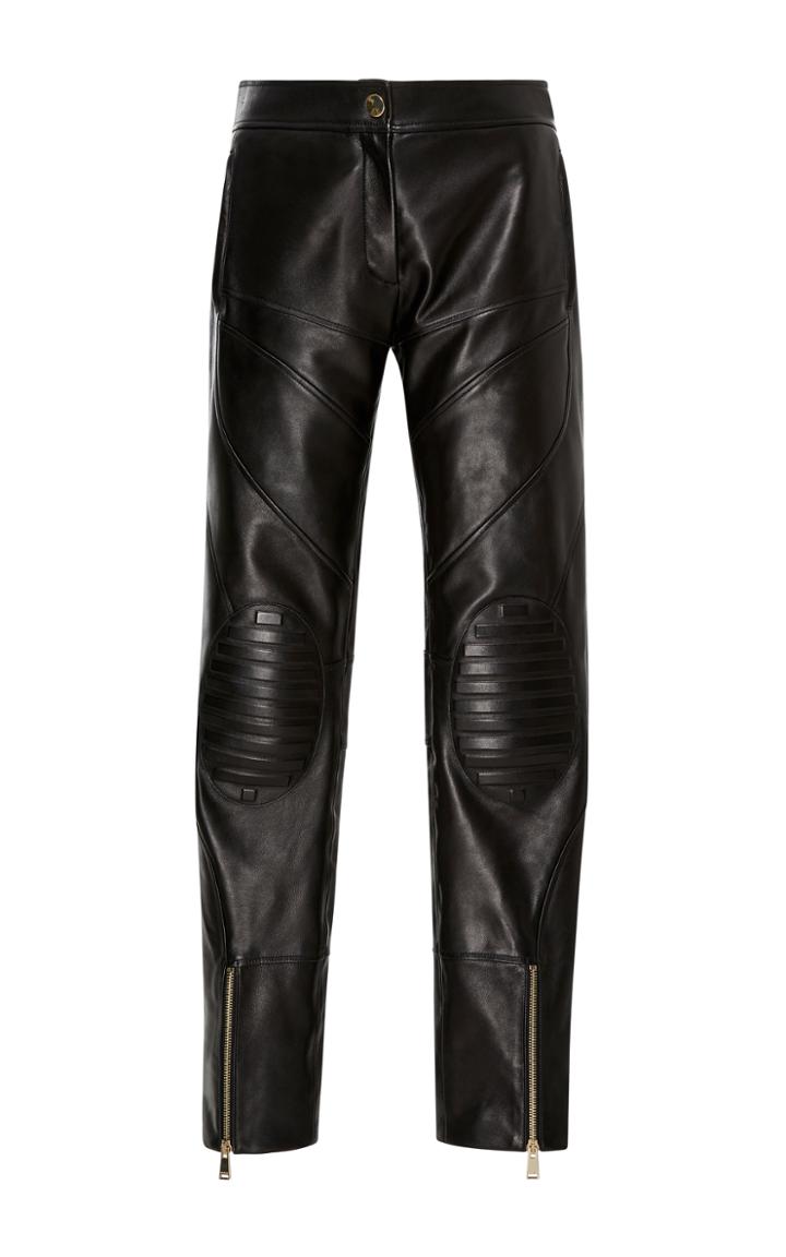 Versace Moto Style Leather Pant