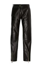 Versace Moto Style Leather Pant