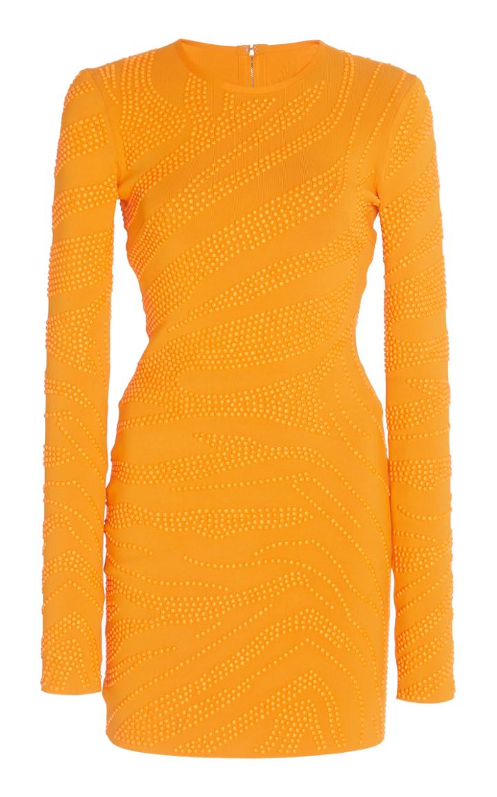 Moda Operandi David Koma Studded Chiffon Dress Size: Xs