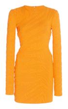 Moda Operandi David Koma Studded Chiffon Dress Size: Xs