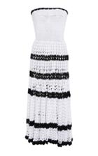Rodarte Hand-crocheted Striped Dress