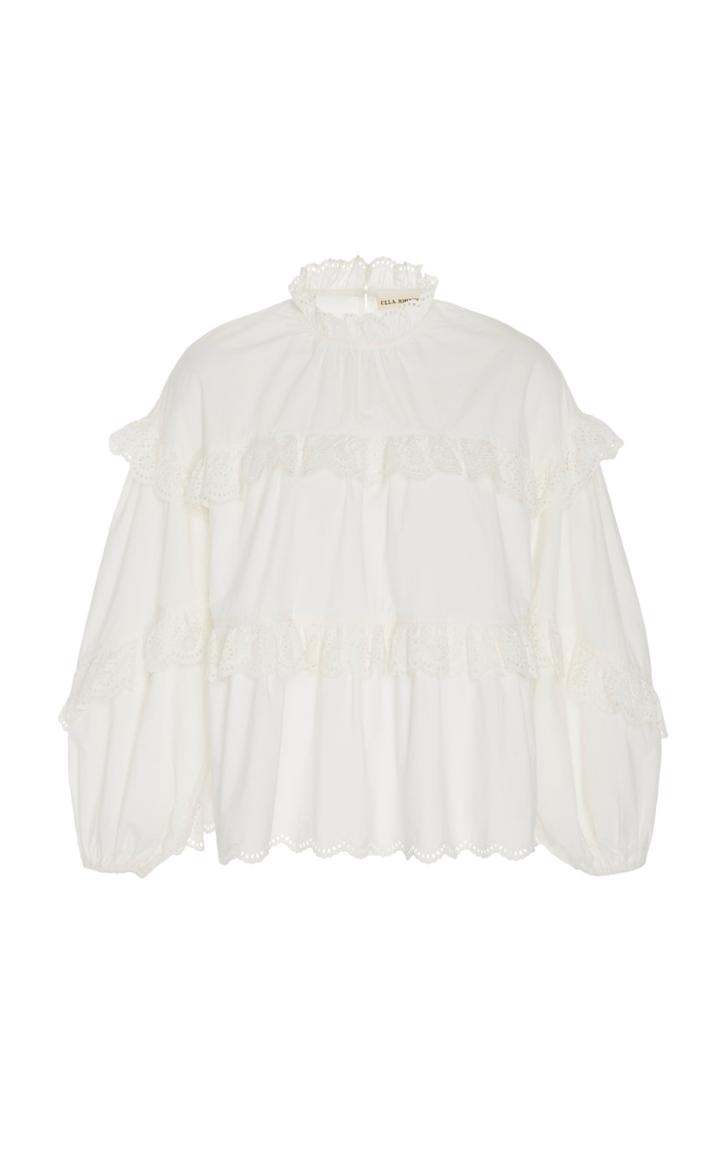 Ulla Johnson Isa Ruffled Cotton Top