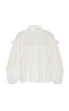 Ulla Johnson Isa Ruffled Cotton Top