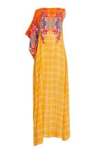 Roopa One Shoulder Embroidered Maxi Dress